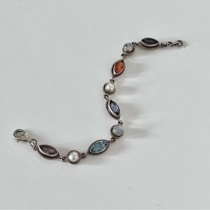 Nicky Butler 925 Multicolor Gemstone Bracelet